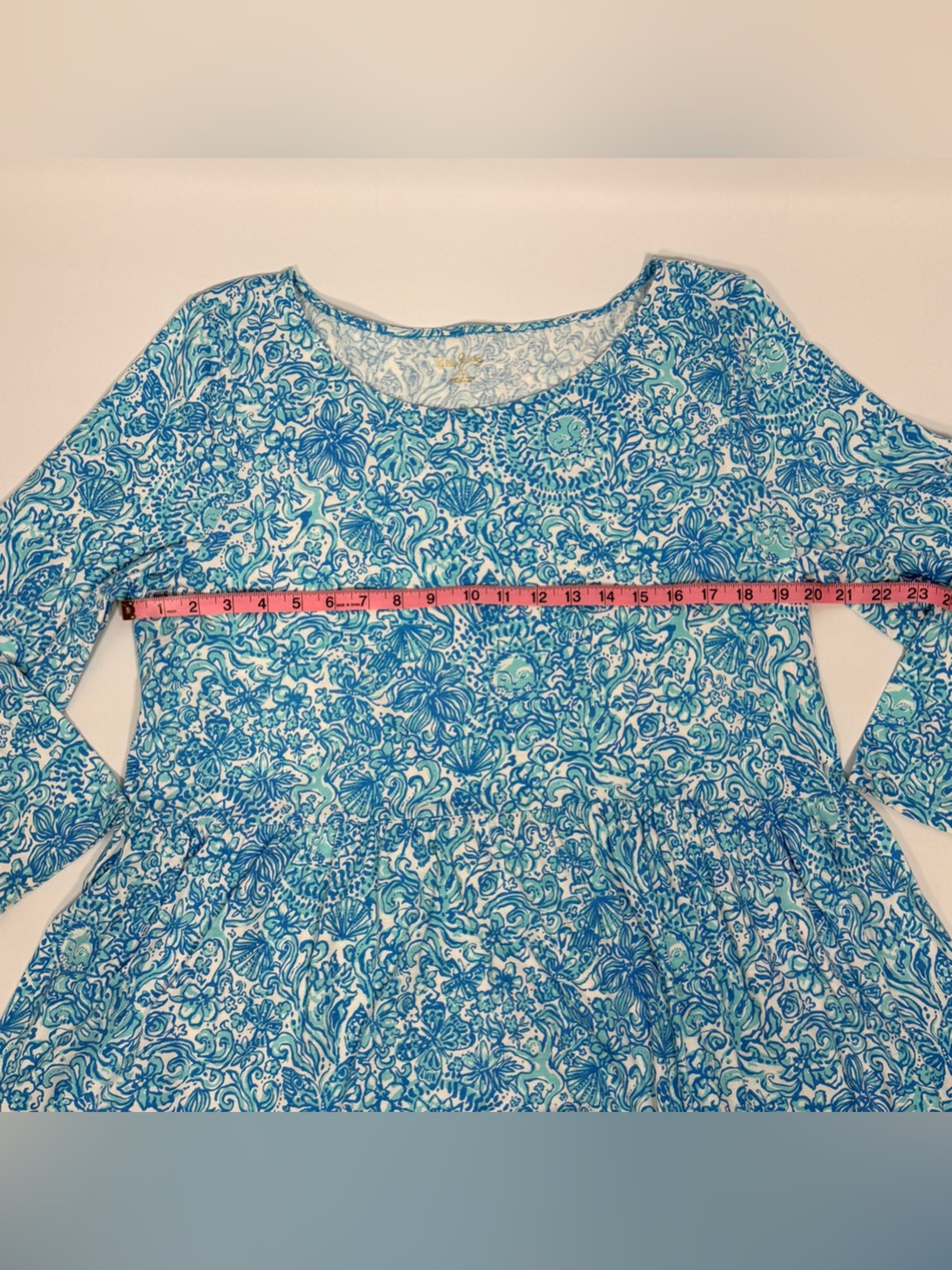 Lilly Pulitzer Geanna Swing Dress Took Me By Sunrise 3/4 Sleeve Dress XXL - Picture 6 of 11